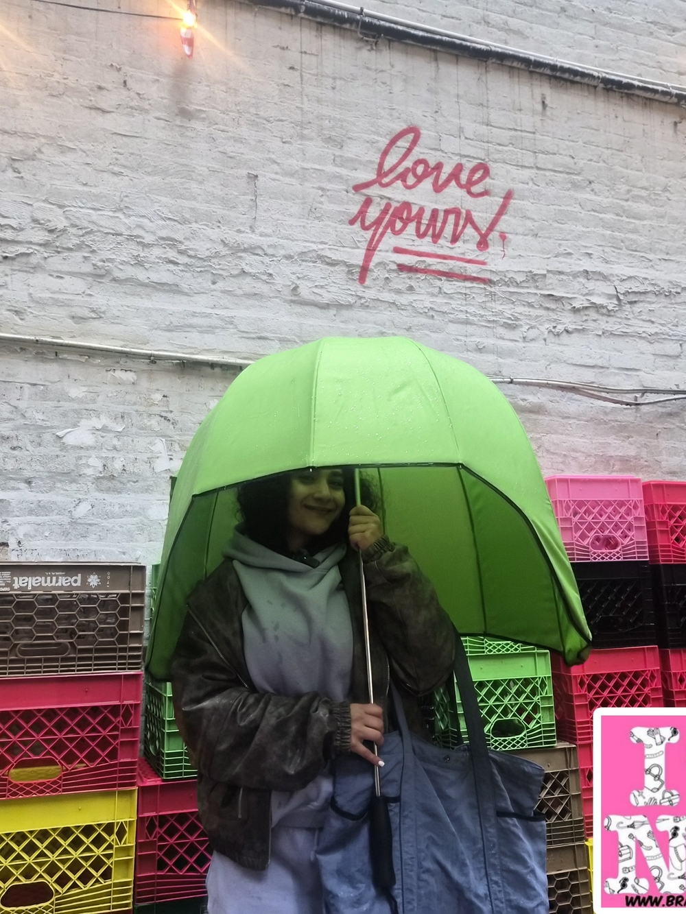 BRare Protective Dome Umbrella – Lime Green